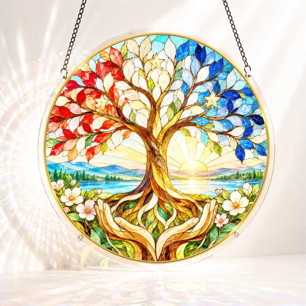 Acrylic Jigsaw Puzzle Suncatcher - Tree of Service