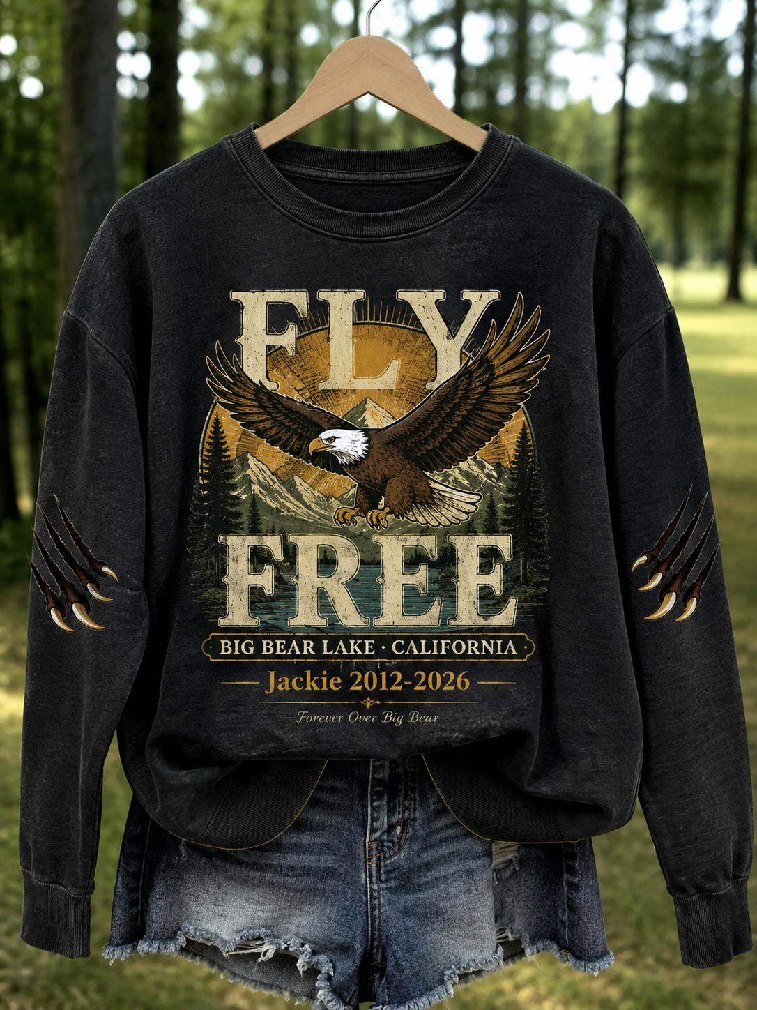 Women's Fly Free Jackie Print Casual Sweatshirt